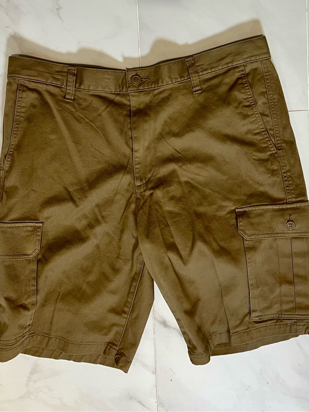 Dockers Khaki Cargo Shorts Stretch size 36